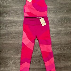 Vibrant Pink and Red Activewear Set